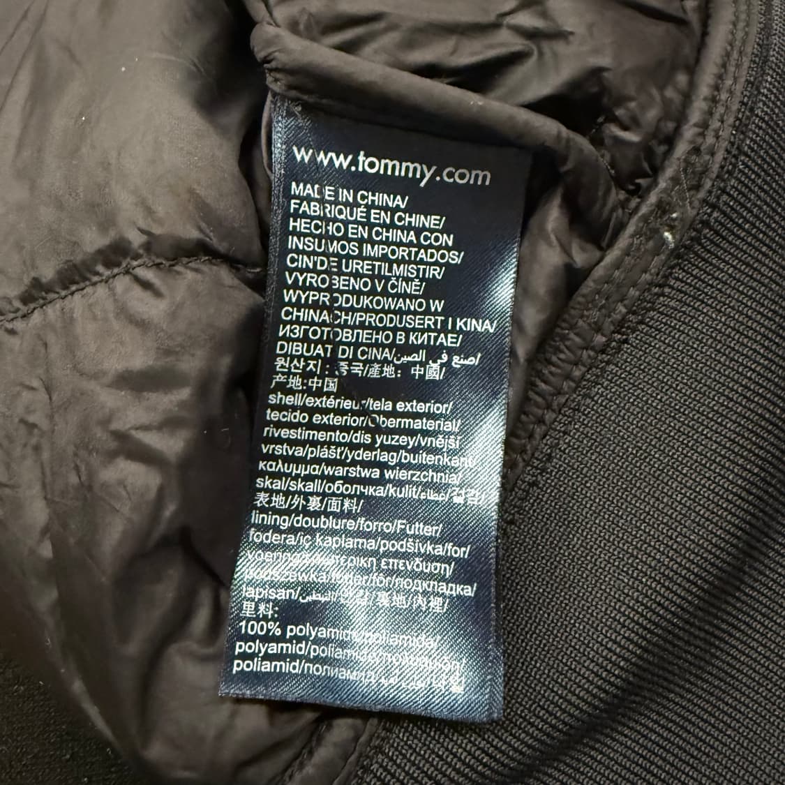 [정품/M] 타미힐피거 블랙 패딩 점퍼 b14 상품이미지6