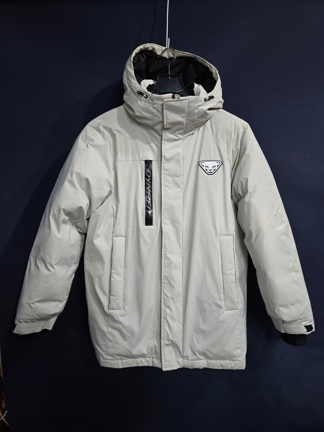 다이나핏 아이보리컬러 남성 100 덕다운 하프패딩  상품이미지1