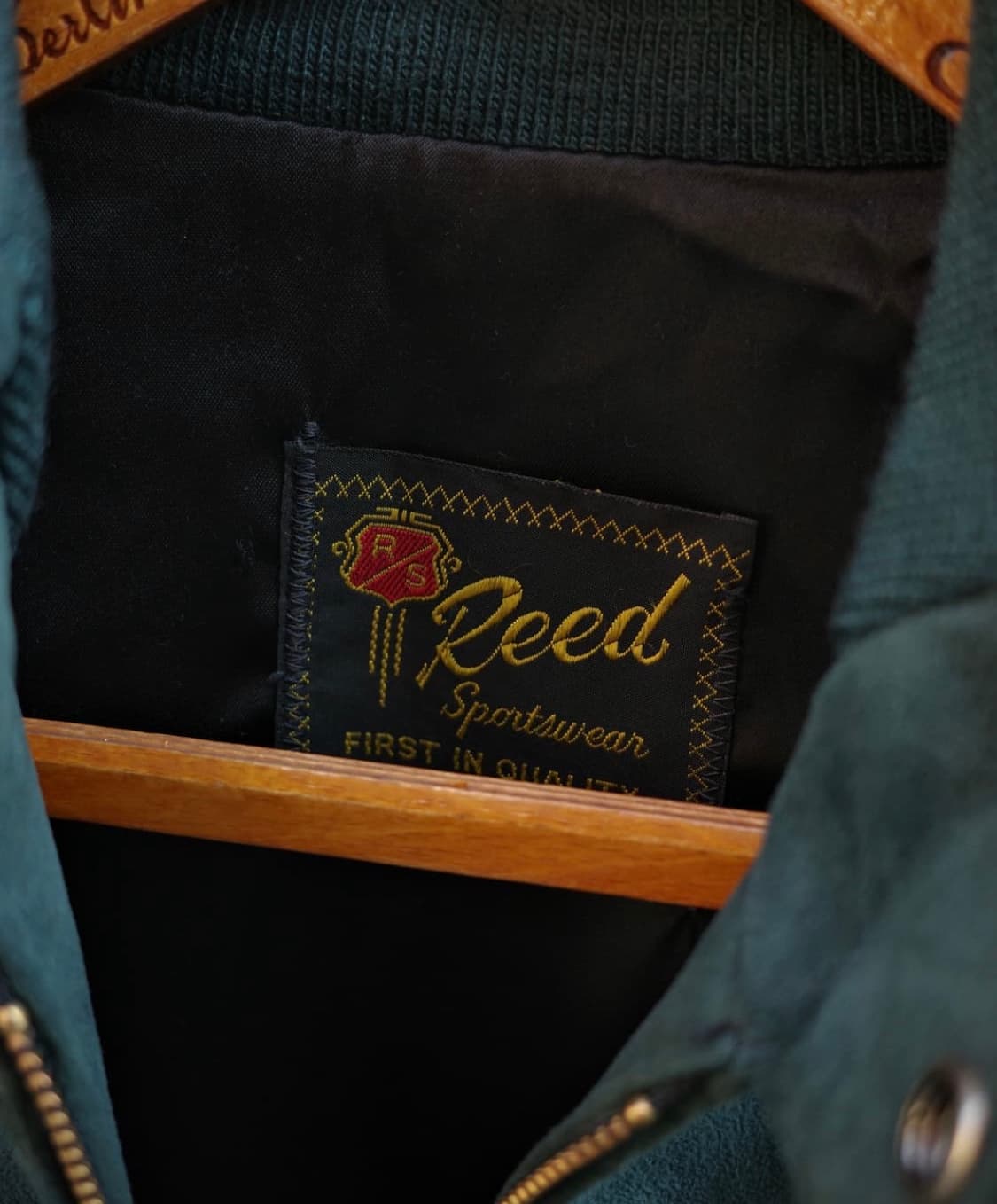80s Reed sportswear 스웨이드 해링턴 자켓 상품이미지3