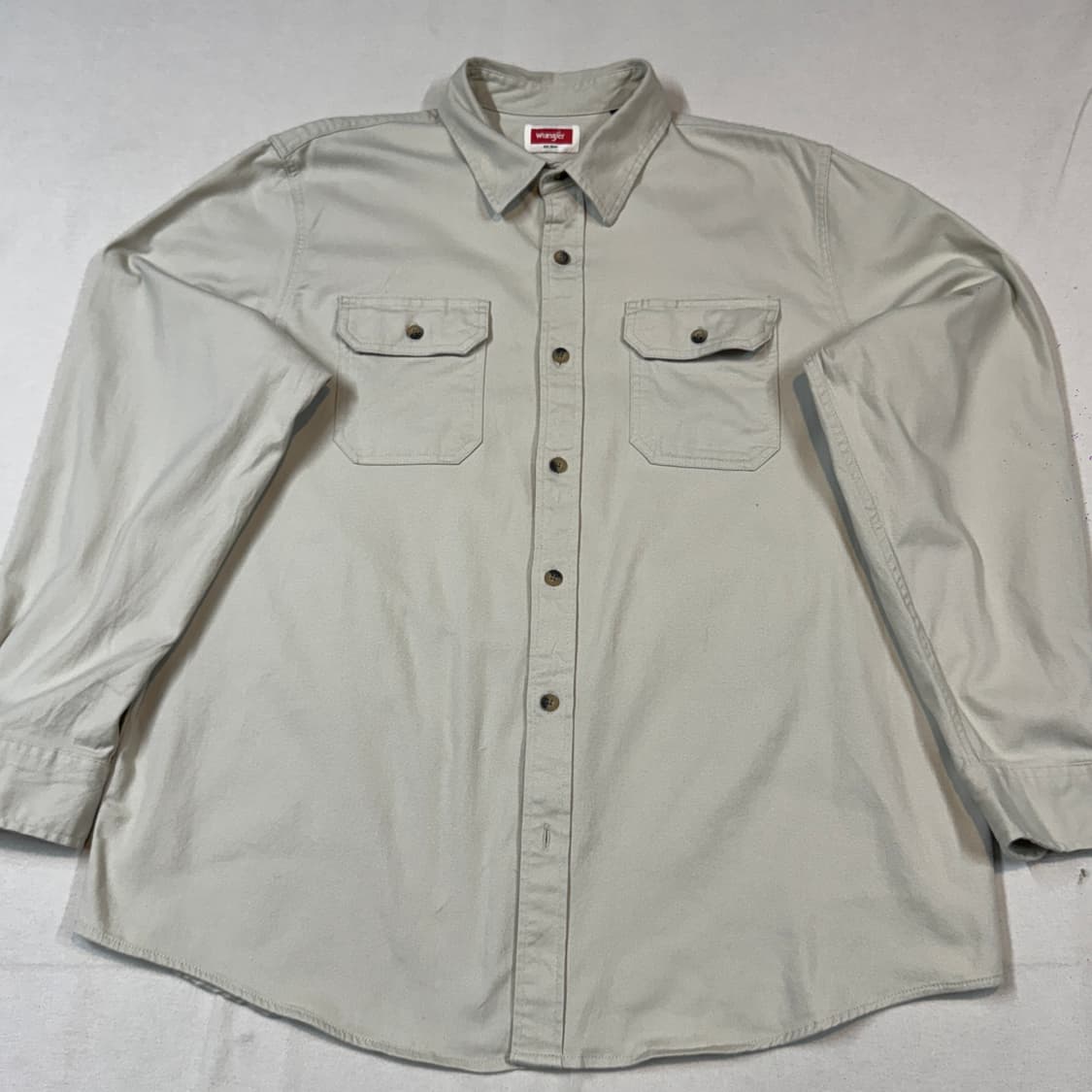 XL) Wrangler 랭글러 투포켓 워크웨어 코튼 셔츠 아이보리 W8 상품이미지2