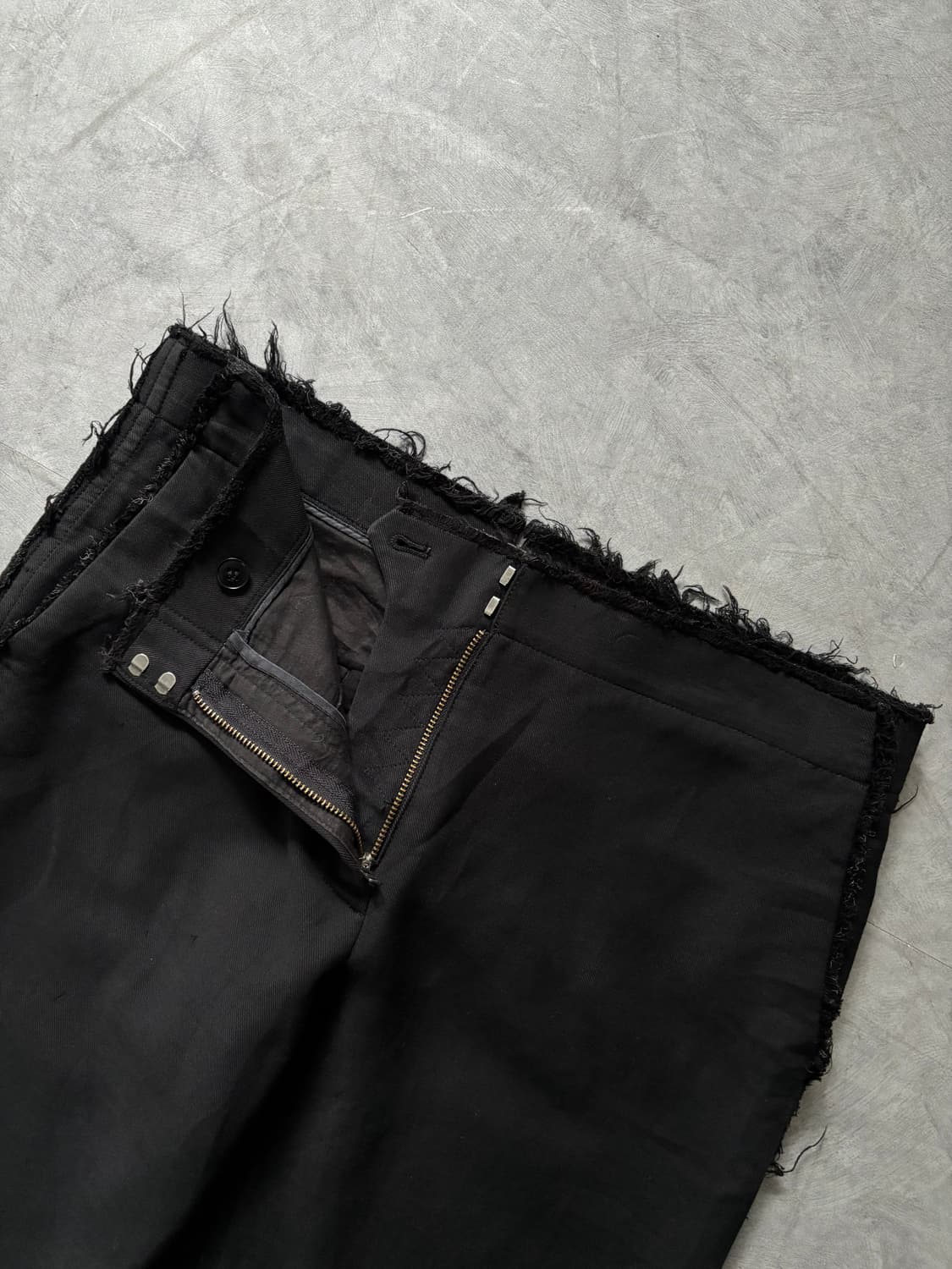 Helmut Lang 헬무트랭 블랙 프린지 와이드 팬츠 상품이미지5