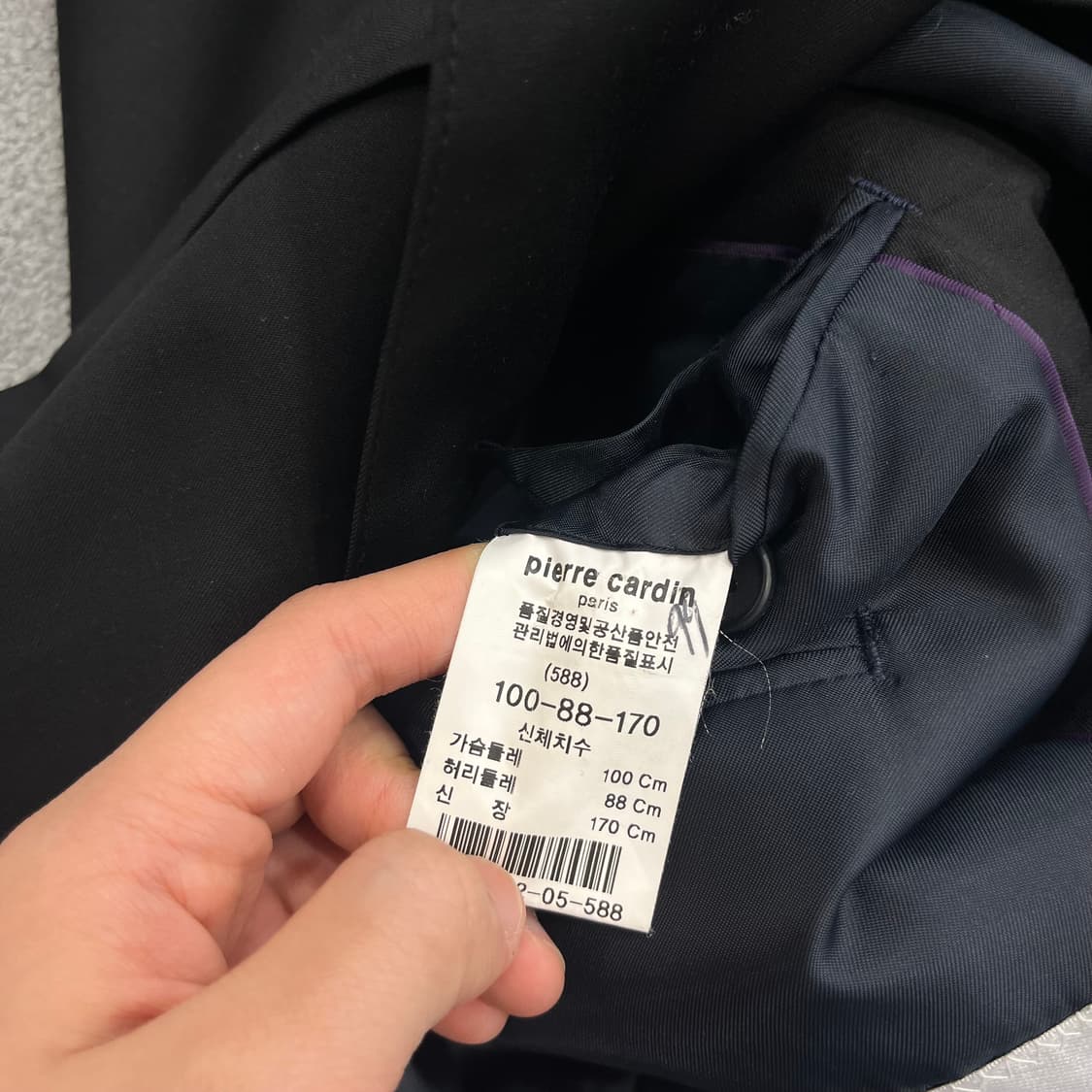 피에르가르뎅 블랙 남성 자켓 상품이미지7