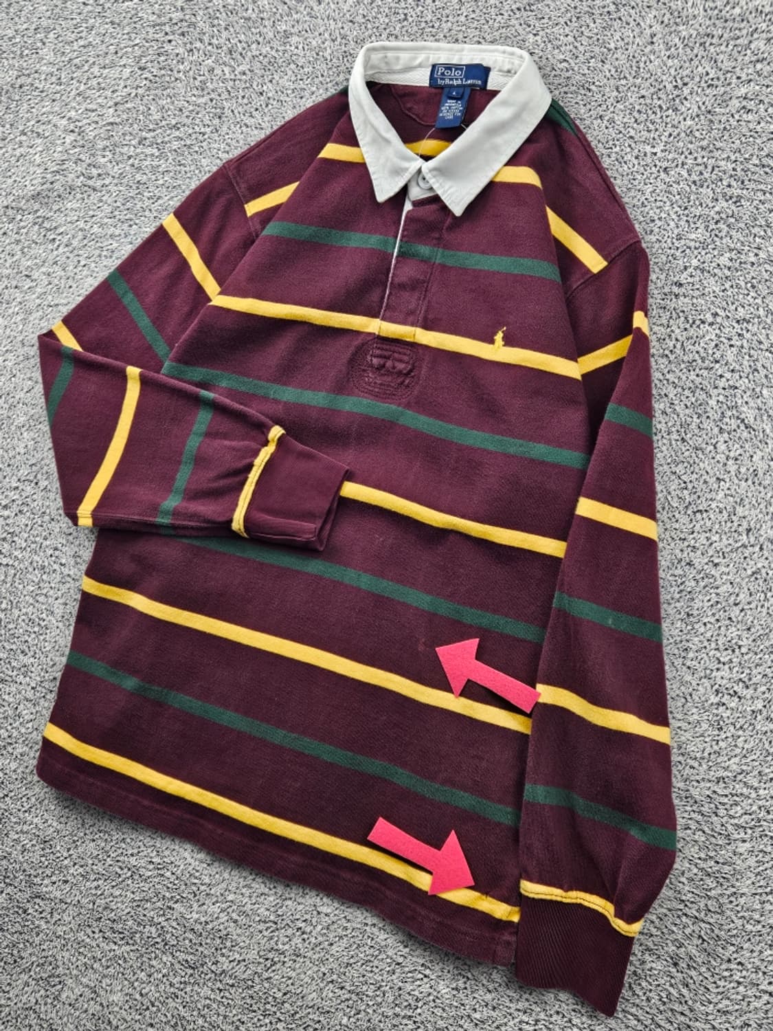 폴로랄프로렌 스트라이프 럭비 티셔츠 ( L ) / 11661 상품이미지7