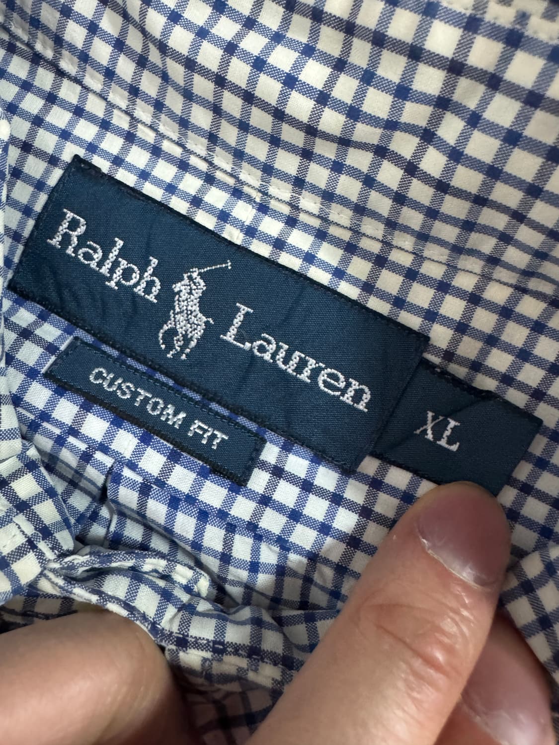 정품 폴로 랄프로렌 커스텀 핏 체크 셔츠 L ~ XL 상품이미지3
