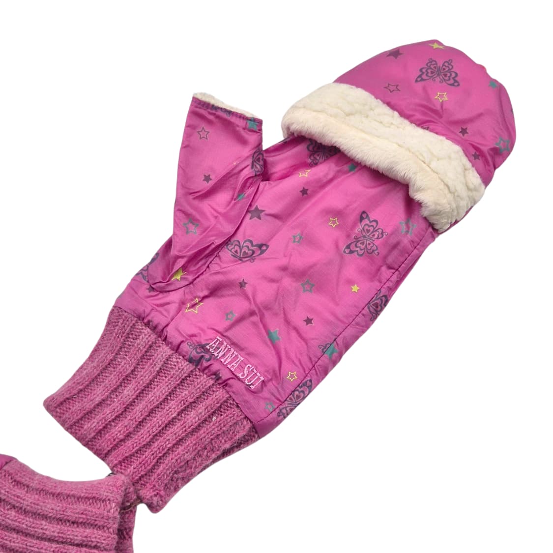 08s 안나수이 핑크 키치 나일론 퍼 2way 장갑 상품이미지4