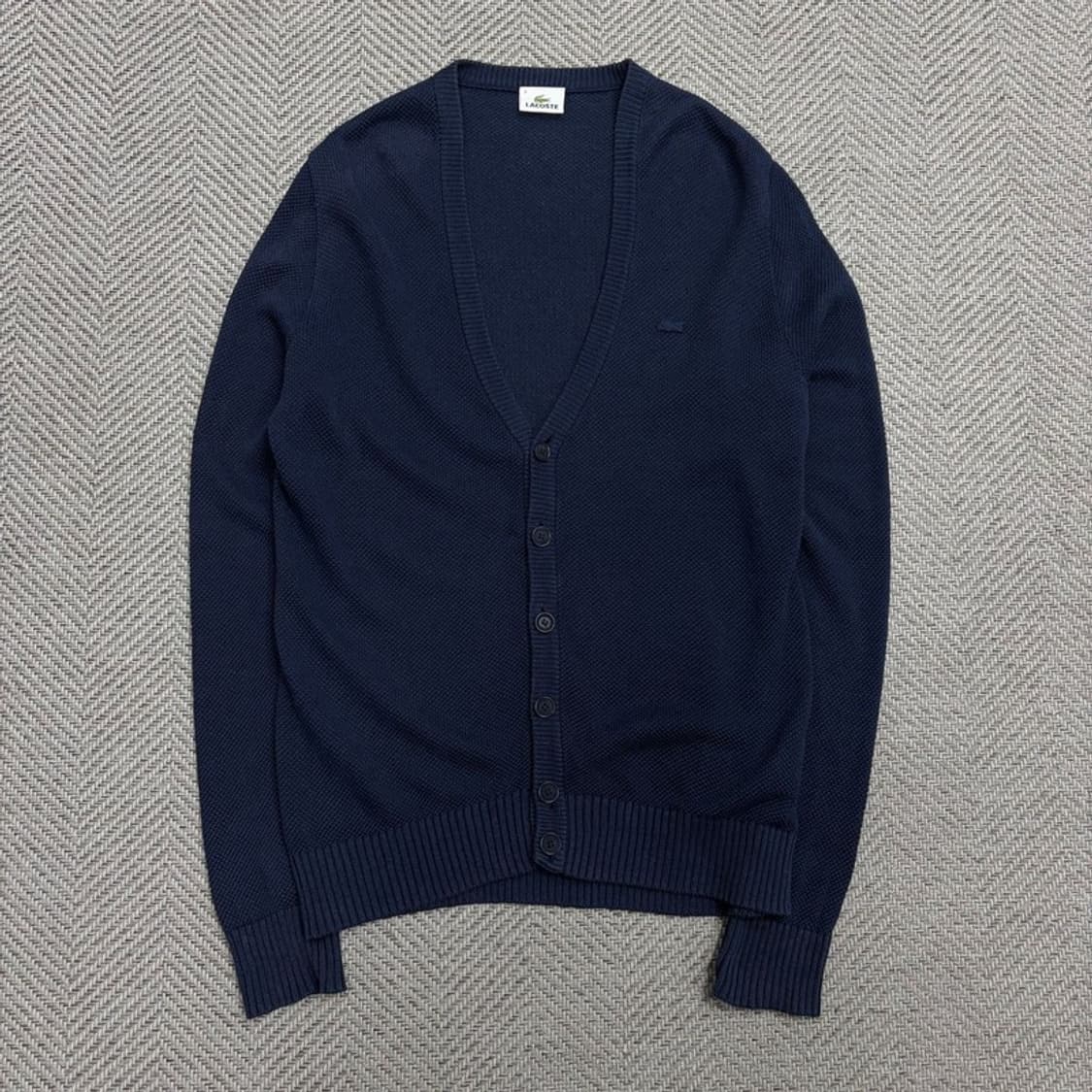 라코스테 베이직 린넨코튼 가디건 v1648 상품이미지1