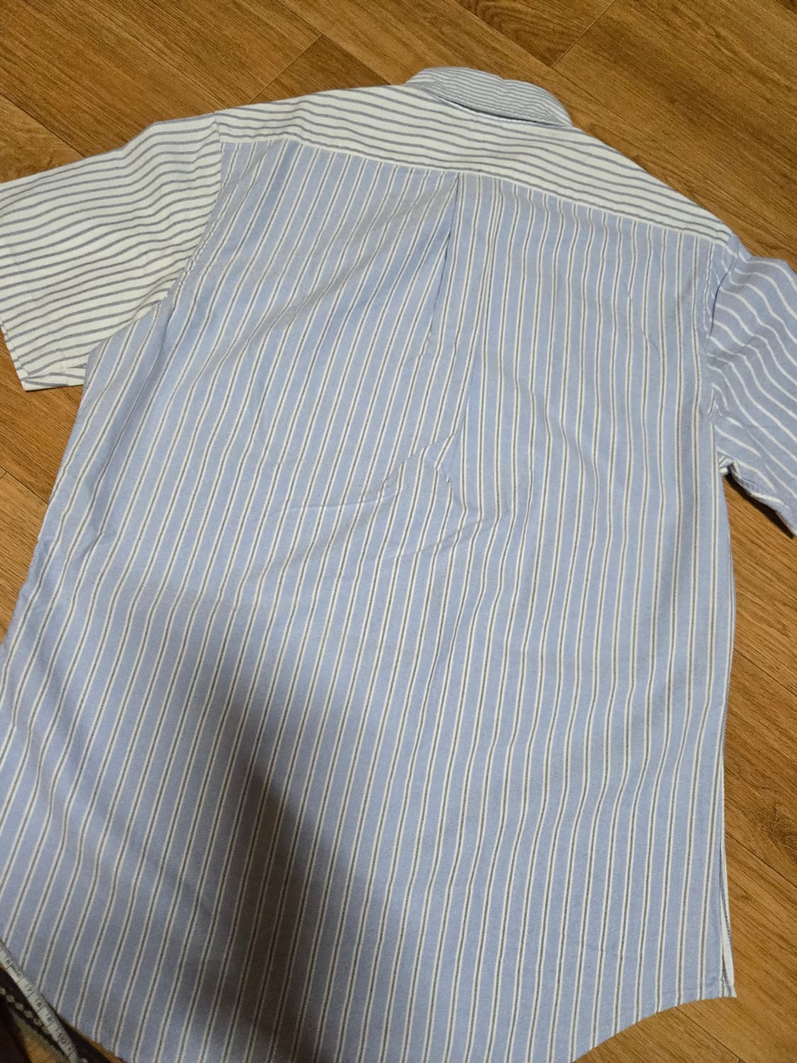 폴로랄프로렌 옥스포드 백색 스트라이프 반팔셔츠(새상품) 상품이미지4