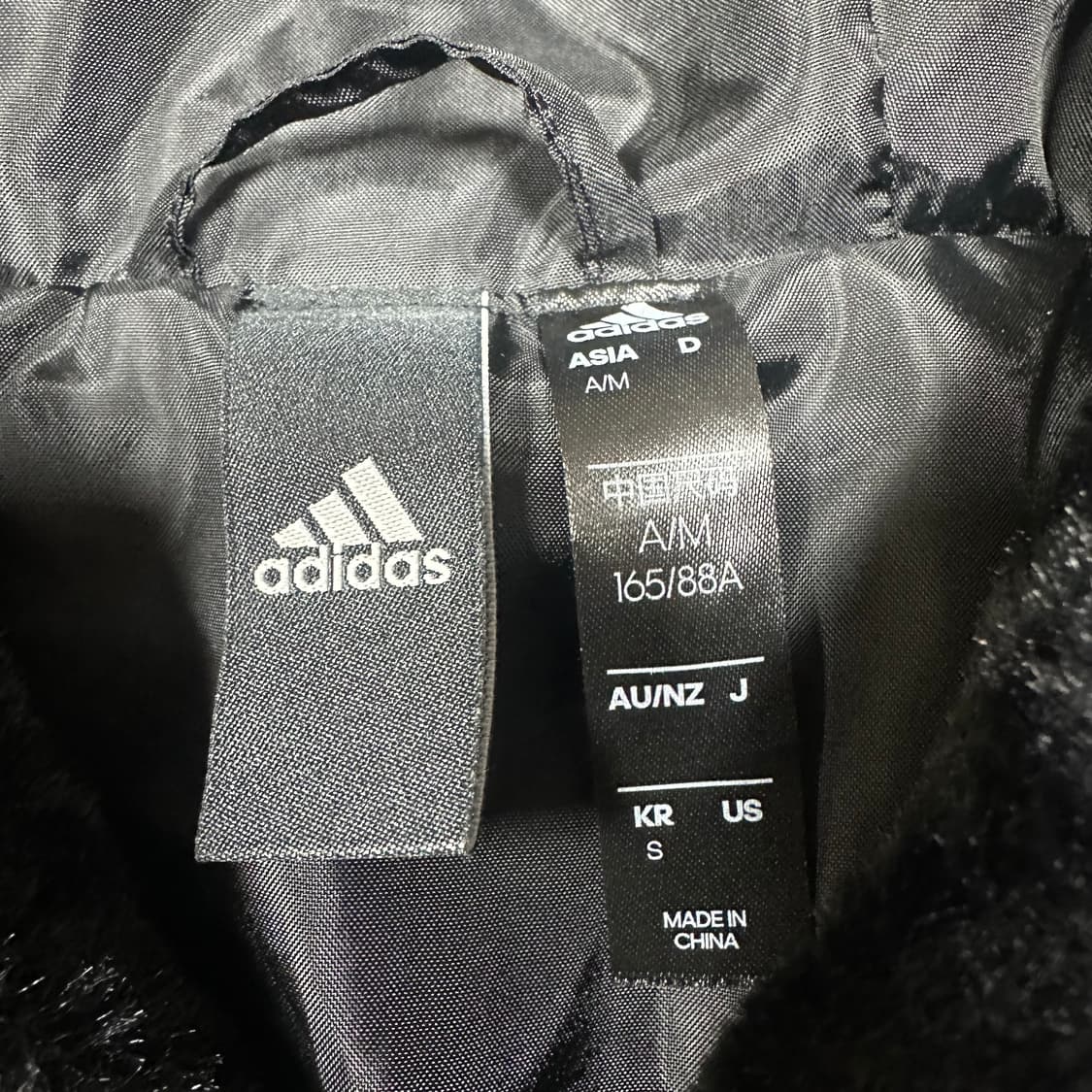 ✨ (바배) 아디다스 에슬레틱 오버핏 퍼 후드 집업 자켓 상품이미지4