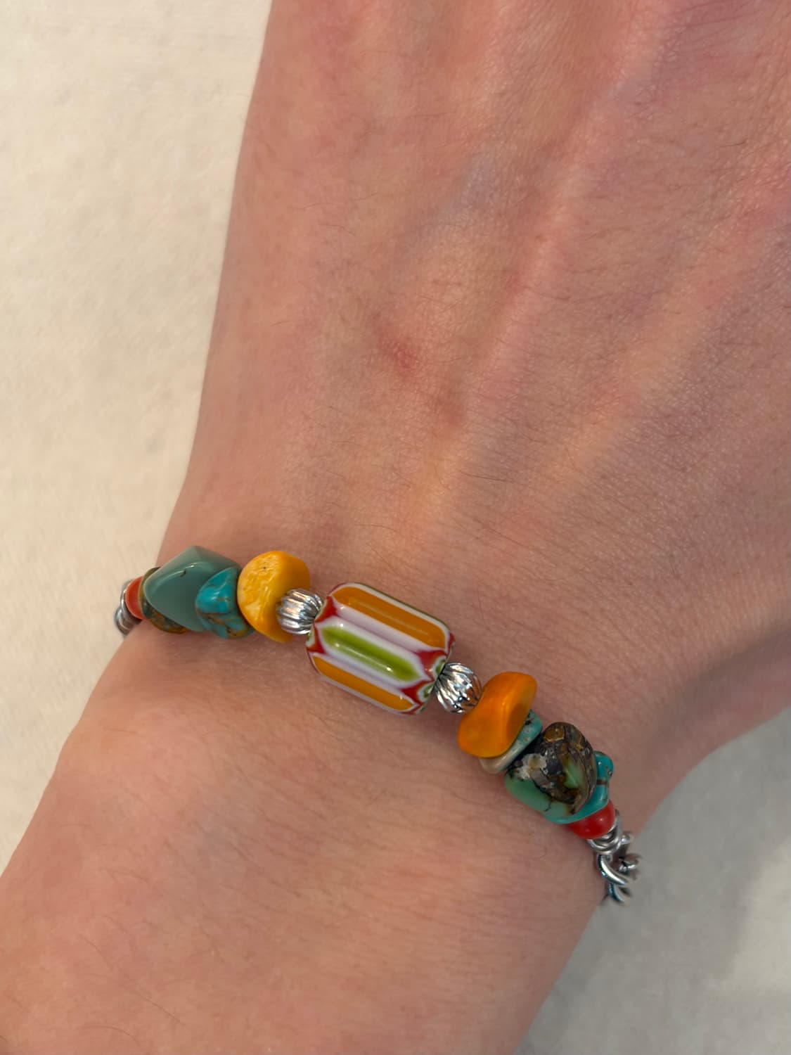 써지컬 체인 & 원석 믹스 빈티지 팔찌 상품이미지5