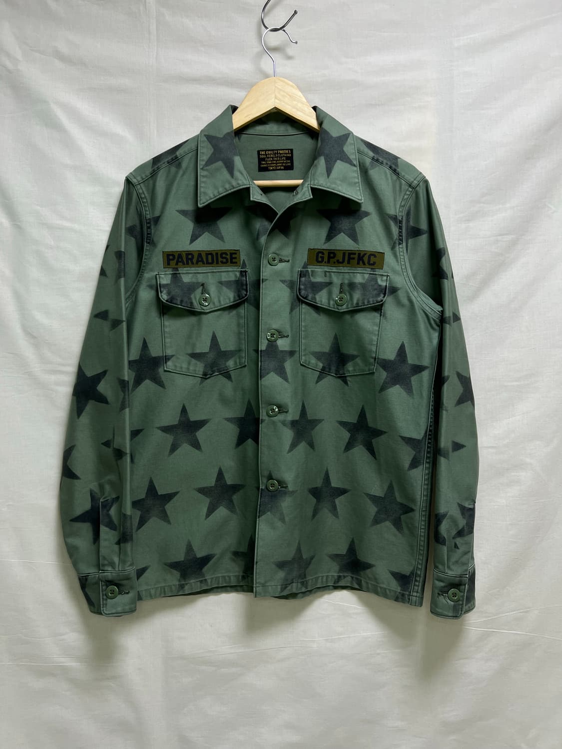 와코마리아 WACKO MARIA 스타패턴 밀리터리셔츠 상품이미지1