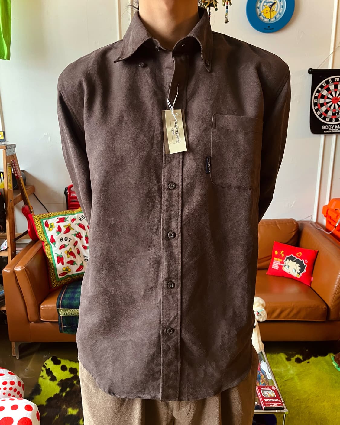 KANSAI YAMAMOTO Homme Suede Shirt 상품이미지2