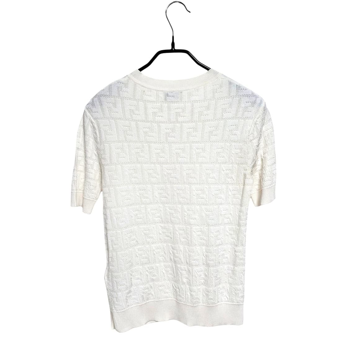 펜디 여성 FF 자가드 올오버 텍스처드 반팔니트 상품이미지2