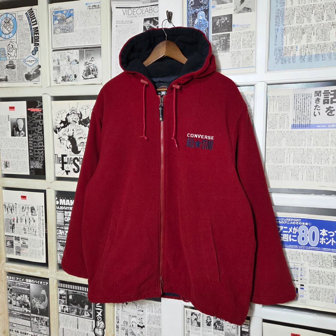JPN 컨버스 누빔 플리스 투웨이 후드집업 상품이미지2