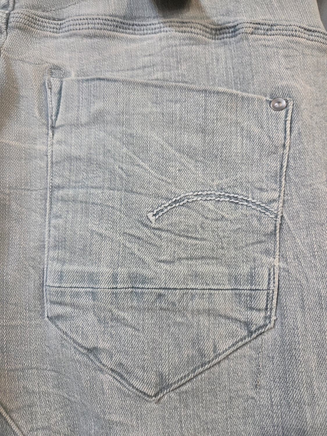 G-Star RAW 라이트 워싱 데님 팬츠(W26/L32) 상품이미지7