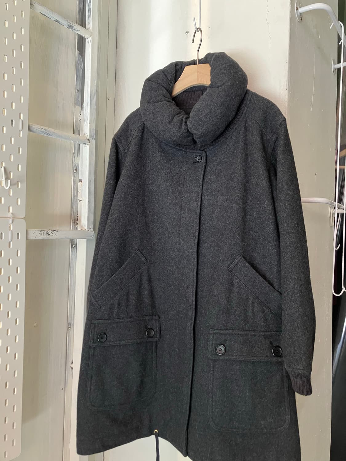 다크 그레이 울코트 상품이미지1