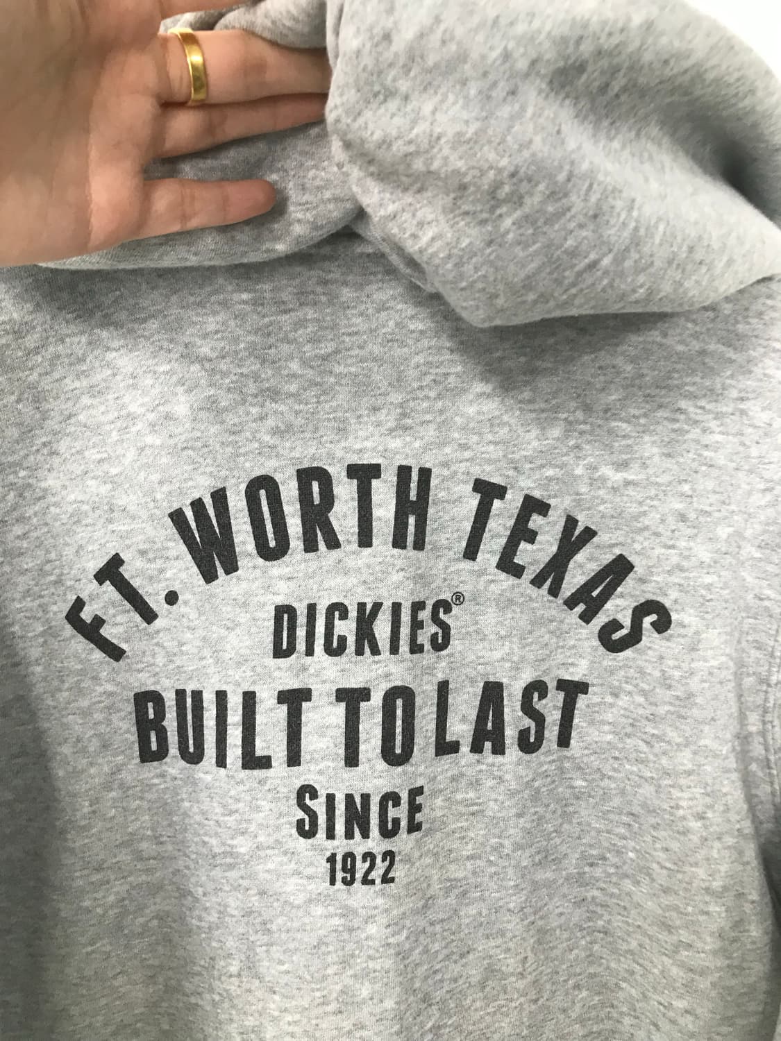 디키즈 백로고 그레이 후드집업 상품이미지7