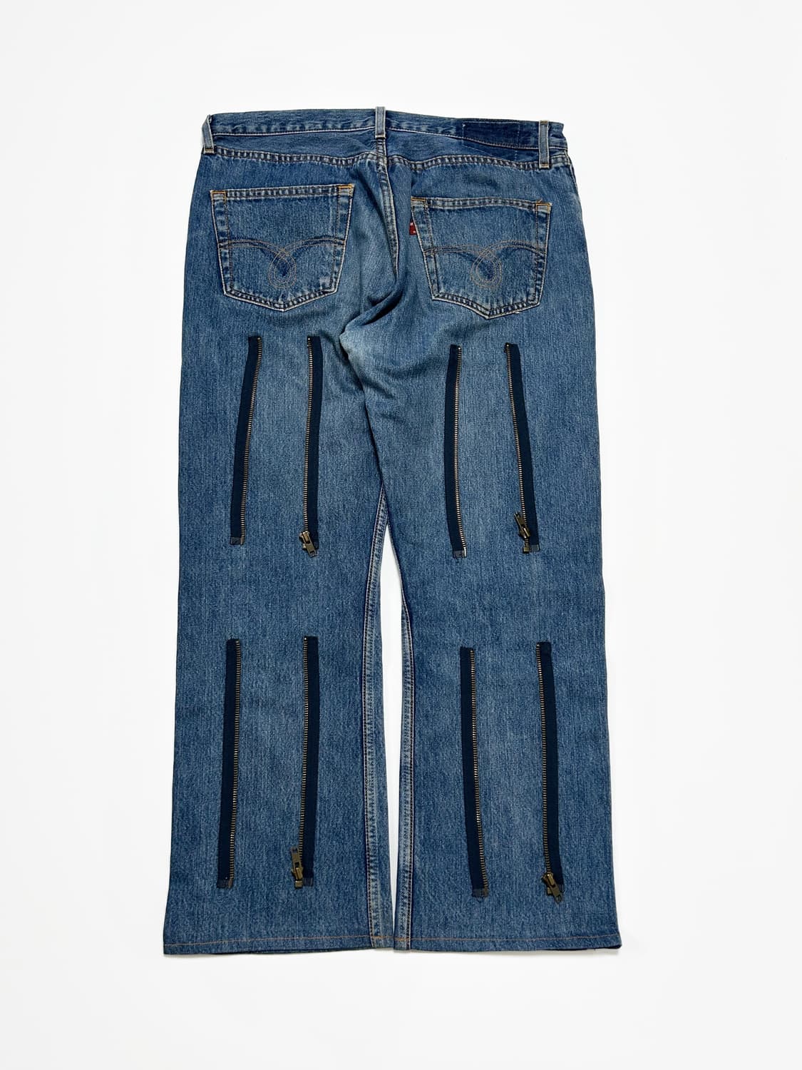 (33)리빌드 바이 니들스 백지퍼 데님팬츠 상품이미지1