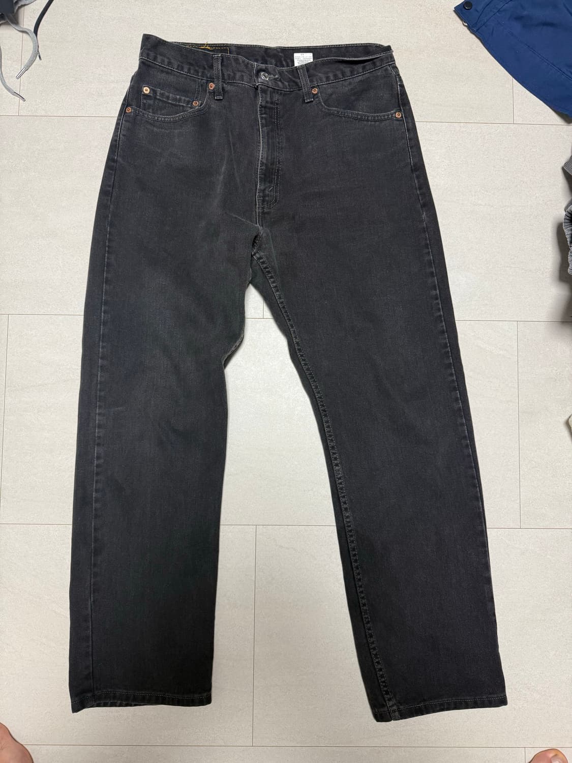 리바이스 빈티지 블랙 505 사이즈 실측 확잉 상품이미지1