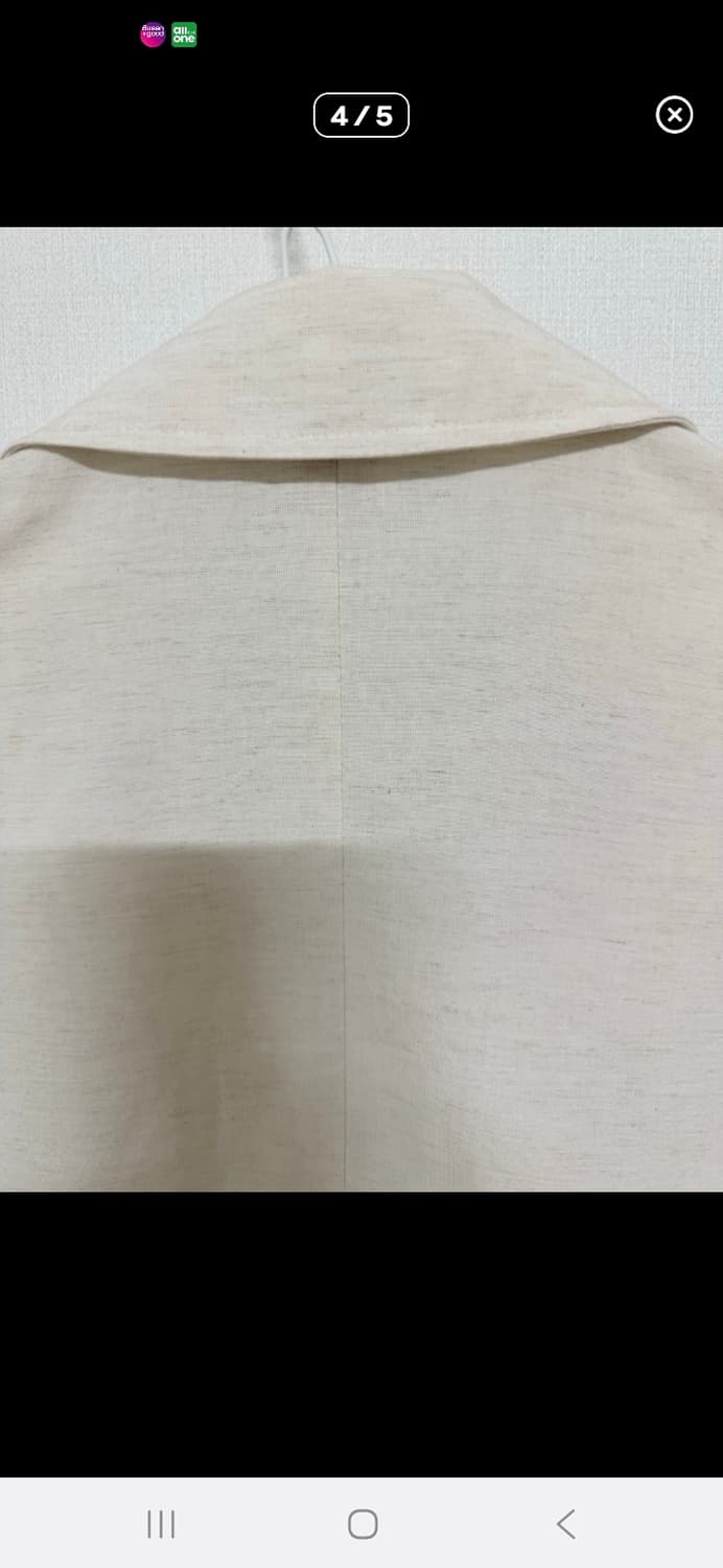 MORGAN 면 마 자켓 상품이미지4