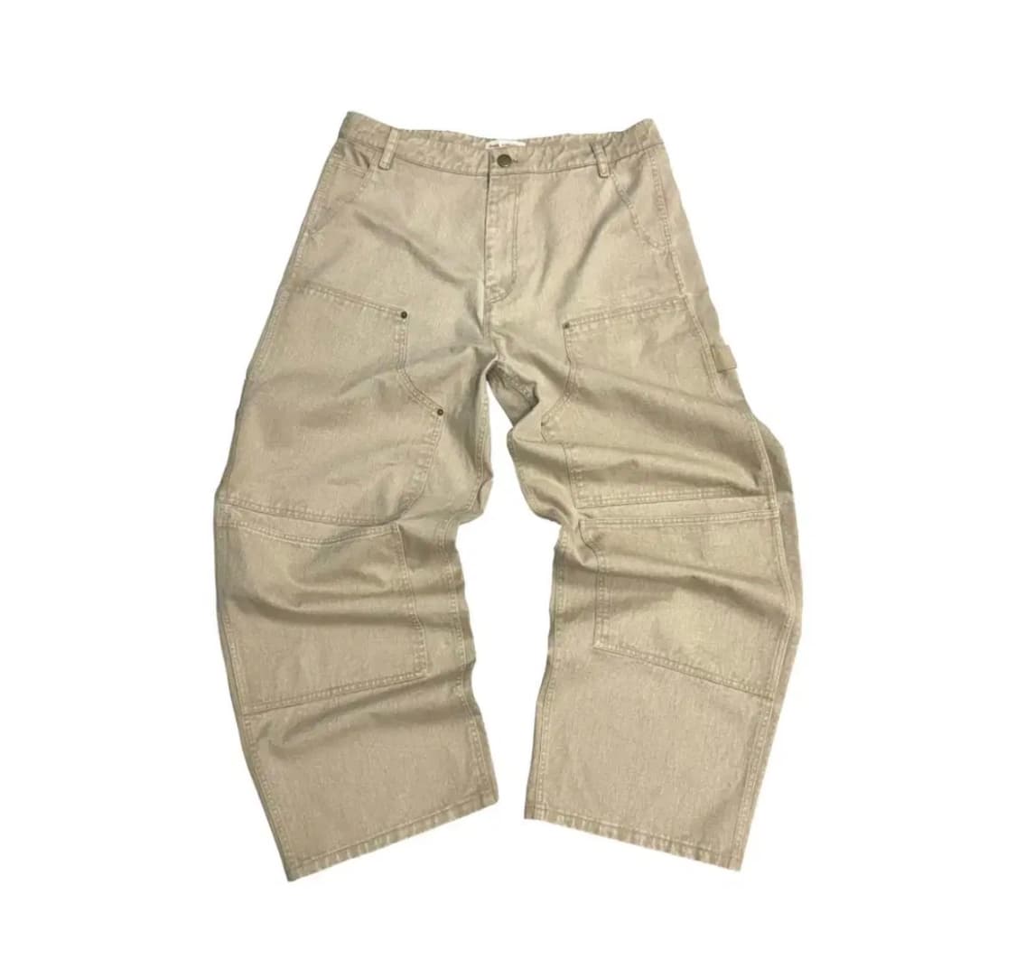 (2)아오이로 aoiro 더블니 팬츠 - 탄 상품이미지1