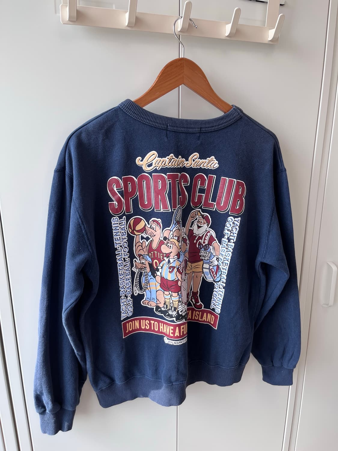 Captain santa 캡틴 산타 빈티지 네이비 맨투맨 상품이미지9