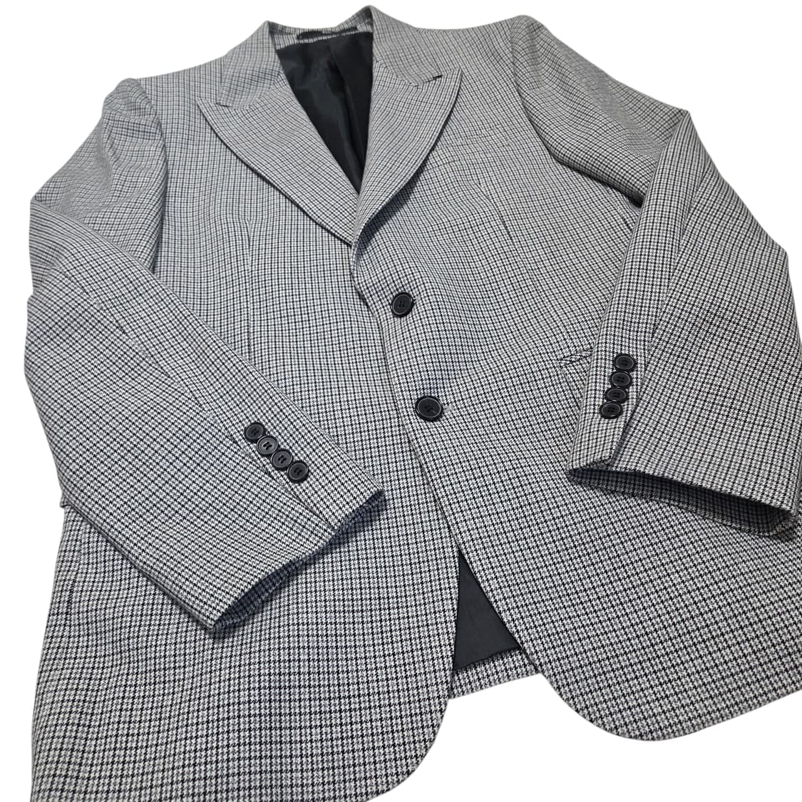 ZIOSONGZIO 지오송지오 하운드투스 체크 패턴 블레이저 자켓 상품이미지4