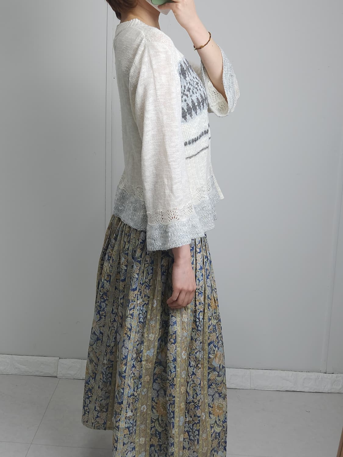 노르딕 물결 가디건 탑 상품이미지4