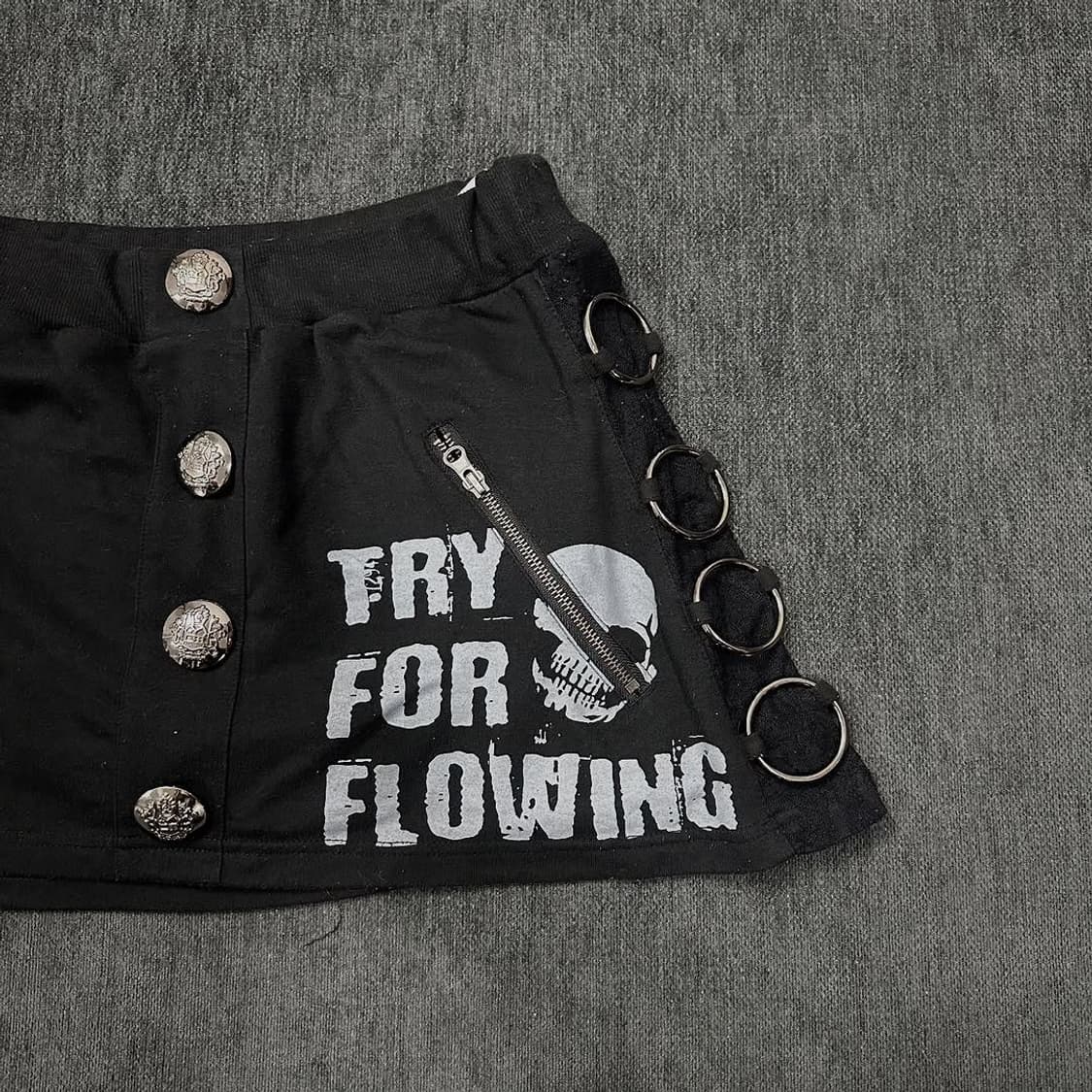 Punk side ring short skirt  상품이미지2