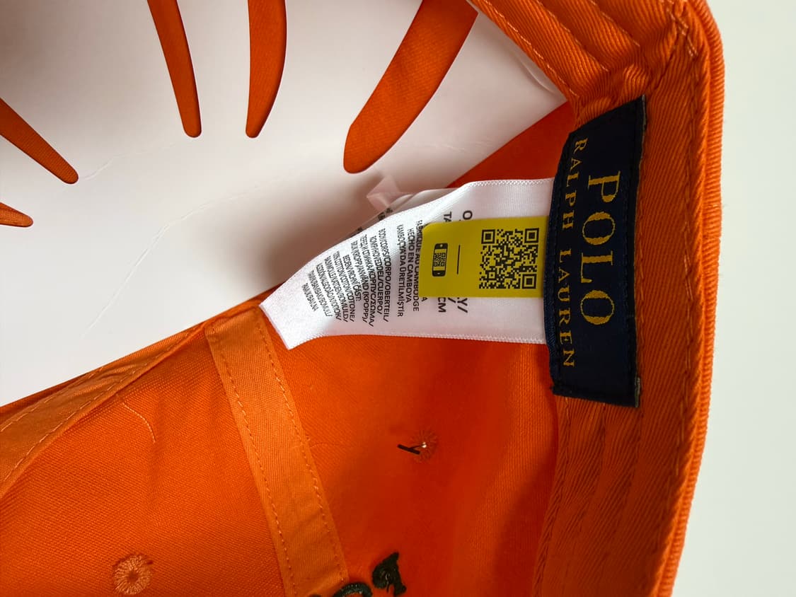 폴로 랄프로렌 볼캡 모자 (오렌지)(새상품) 상품이미지4