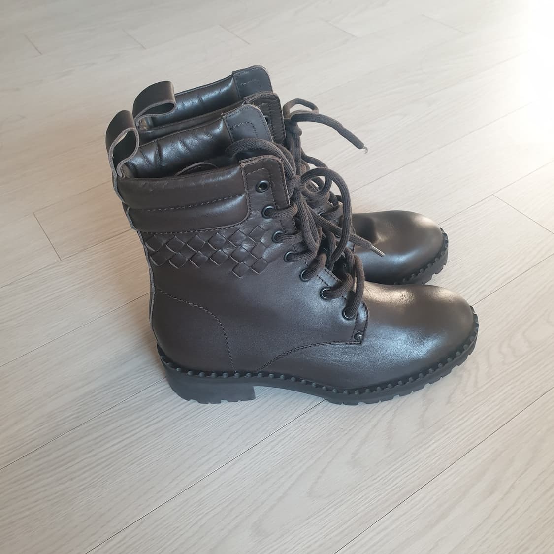 (정품)보테가 베네타 가죽 워커 브라운 부츠 36 1/2(새상품) 상품이미지6