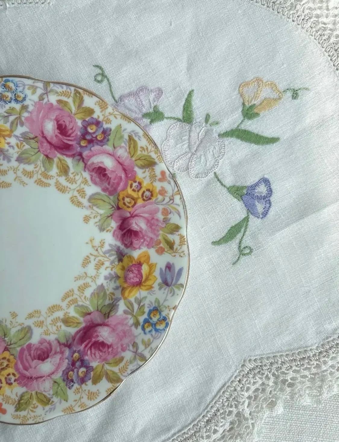 1940s 영국 빈티지 로얄알버트 세레나 브레드접시 상품이미지2