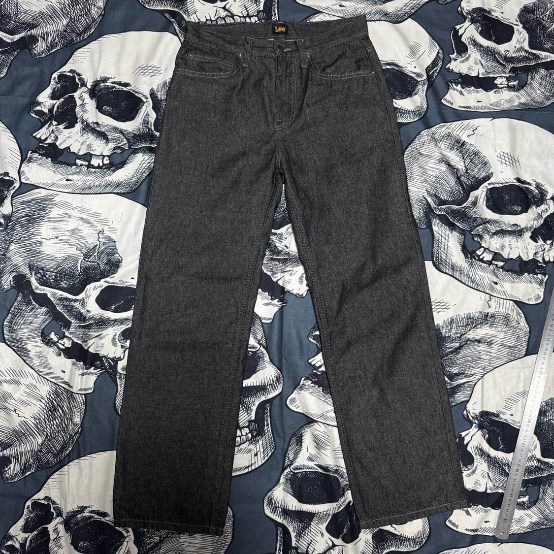 Lee 흑청 생지데님 와이드핏 30사이즈  상품이미지3