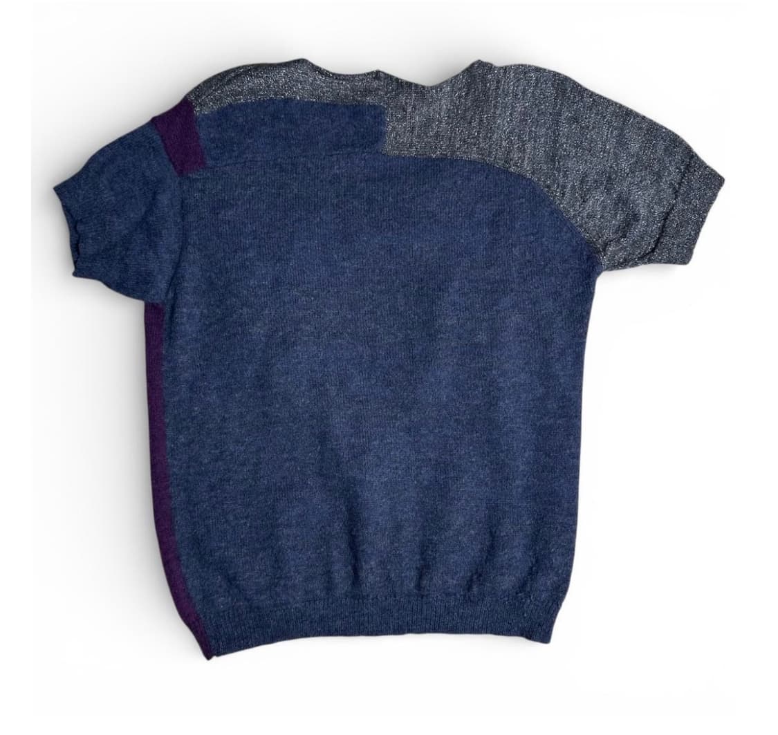 M) Dries Van Noten 비대칭 컬러 블록 반소매 니트 상품이미지2