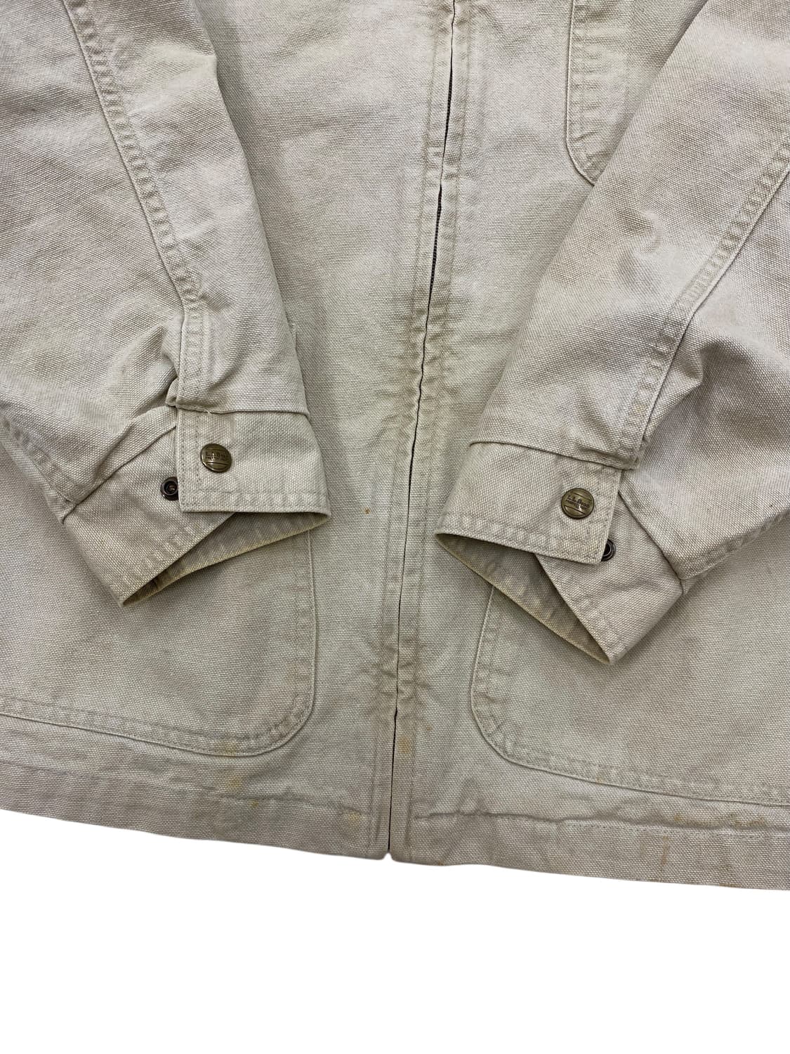 90‘s 엘엘빈 플리스 안감 캔버스 워크 자켓 상품이미지6