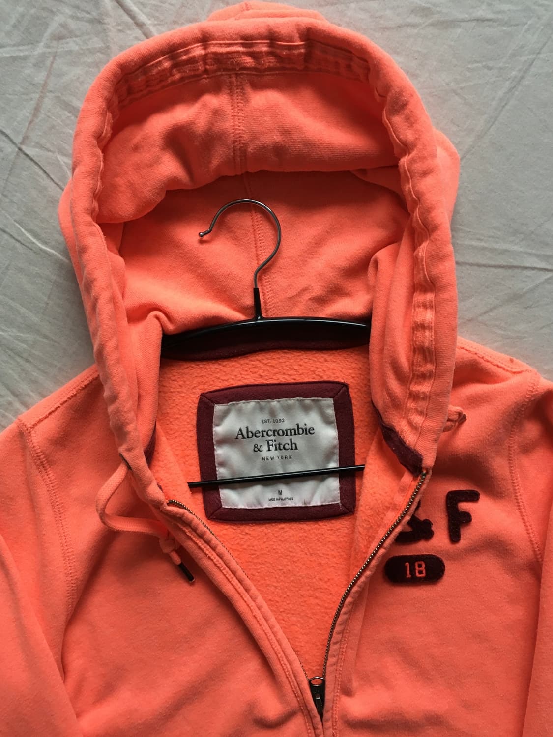 아베크롬비 로고 후드집업 상품이미지4