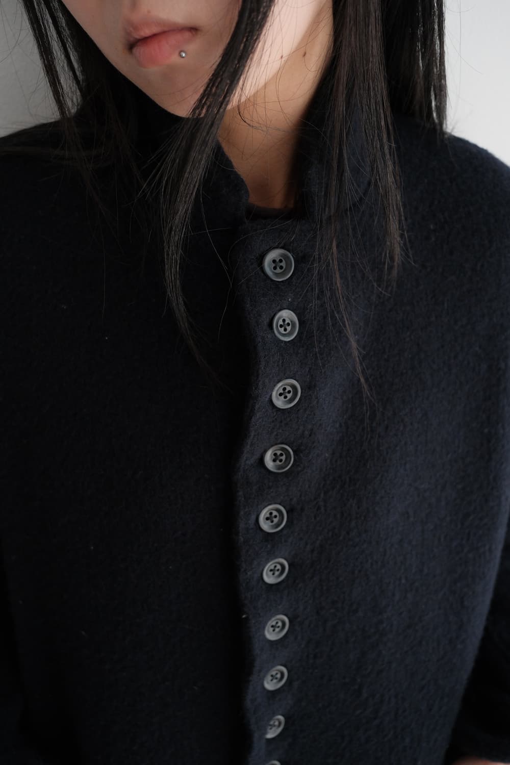 Dolman sleeve button wool jacket  상품이미지2