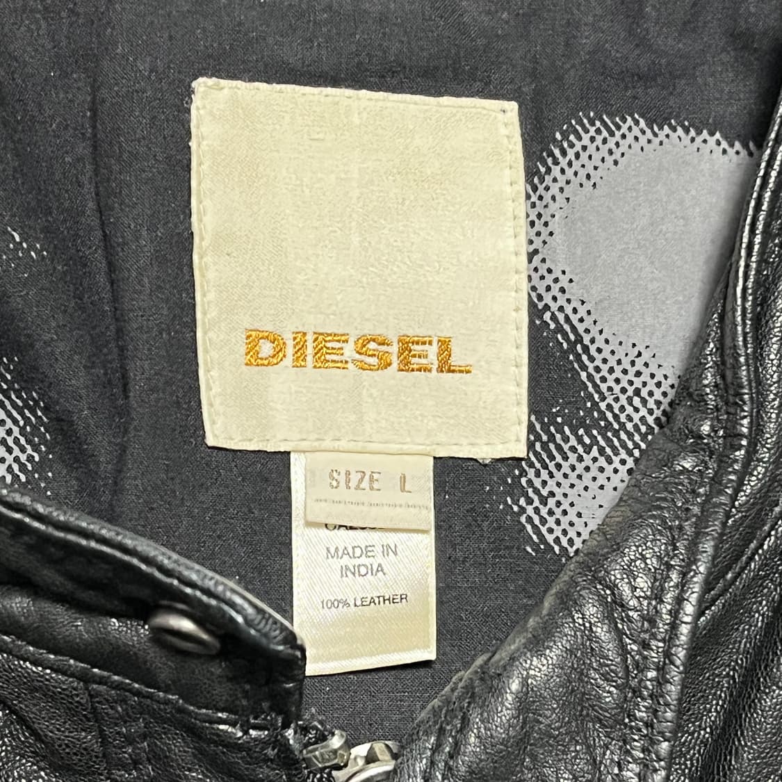 디젤 양가죽 바이커 자켓 상품이미지8