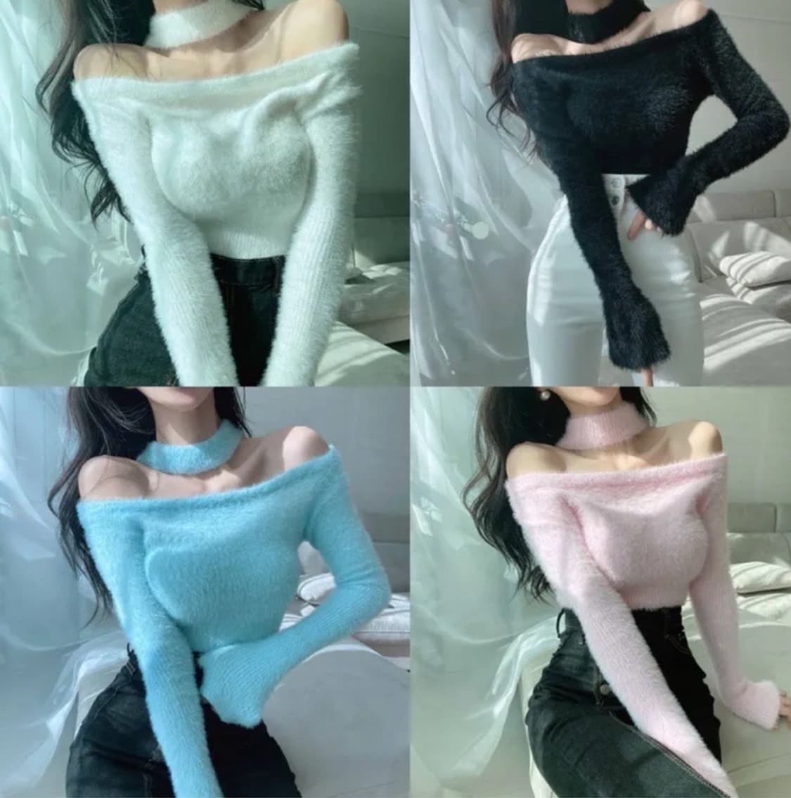 에이블리 앙고라 초커니트  상품이미지1