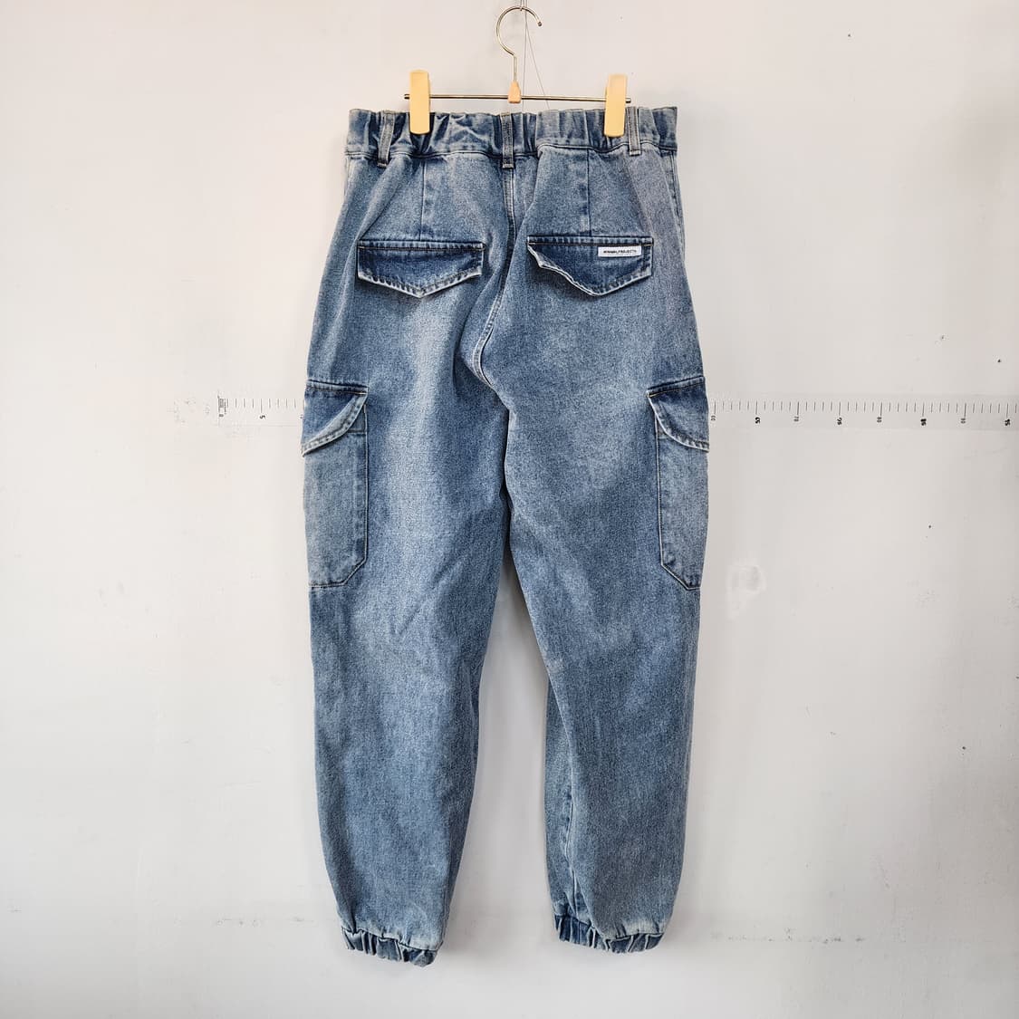 미니멀 프로젝트 워싱 데님 카고 조거팬츠 상품이미지4