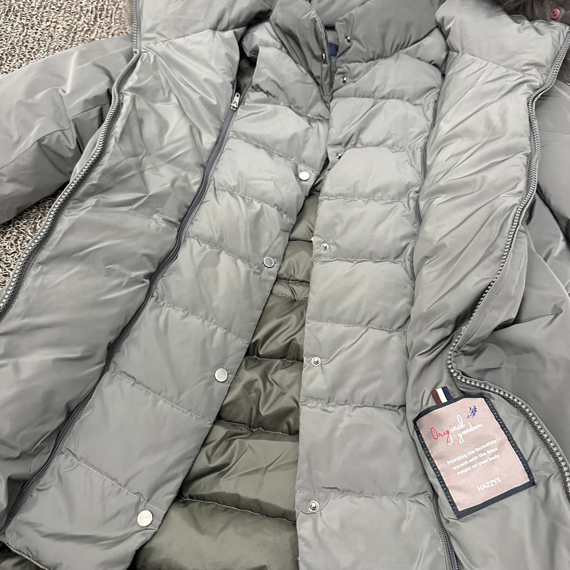 HAZZYS 헤지스 여성 구스다운 롱패딩 85(XS) 상품이미지8