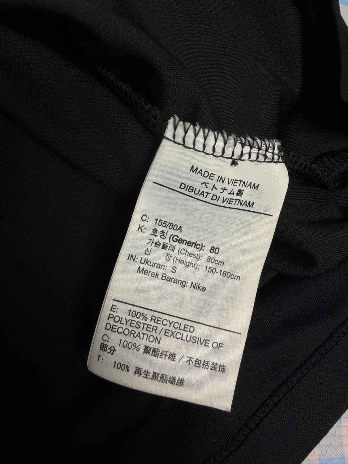 나이키 골프 드라이핏 블랙 반팔 카라티 S 상품이미지5