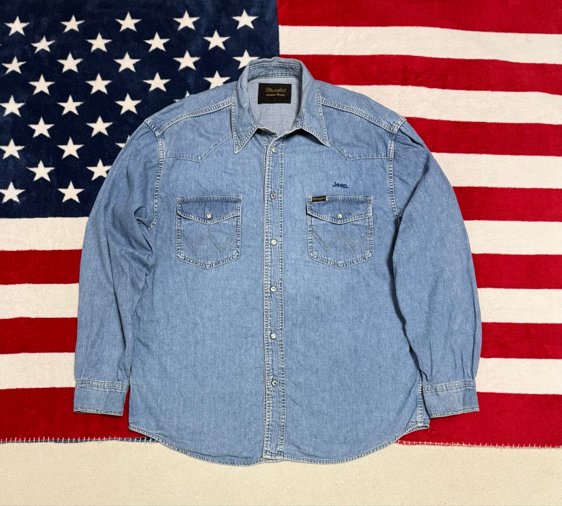 랭글러 웨스턴 데님셔츠   Western Shirt 빈티지 [XL] 상품이미지6