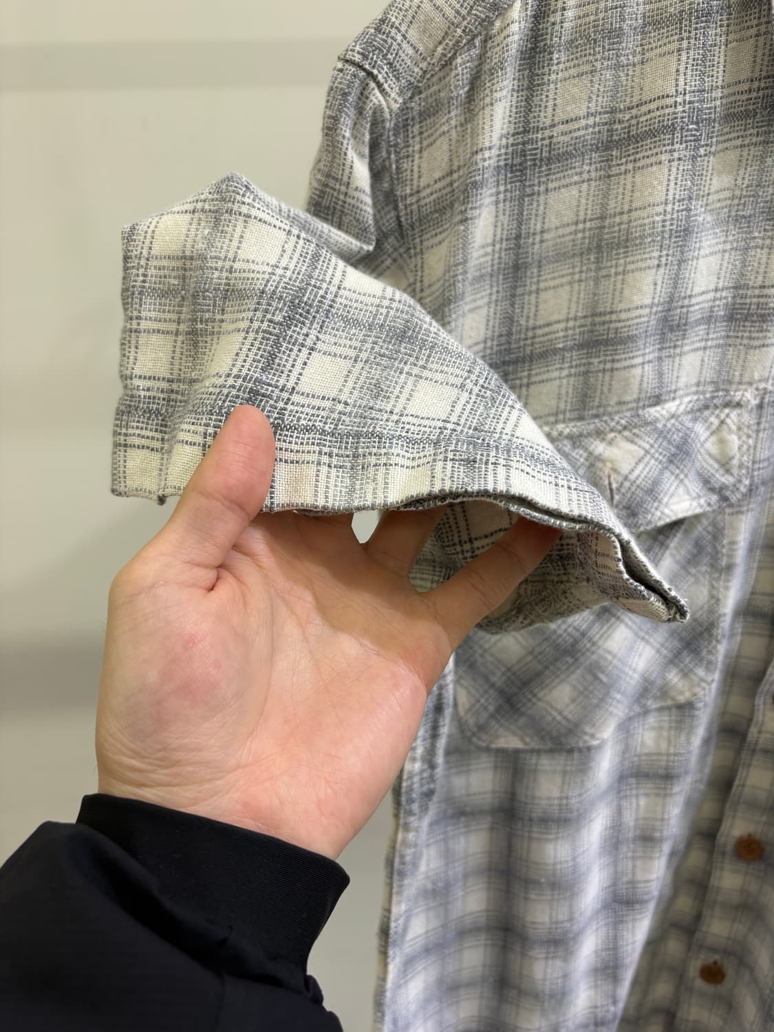 STEPTECH 체크 반팔 셔츠 상품이미지4