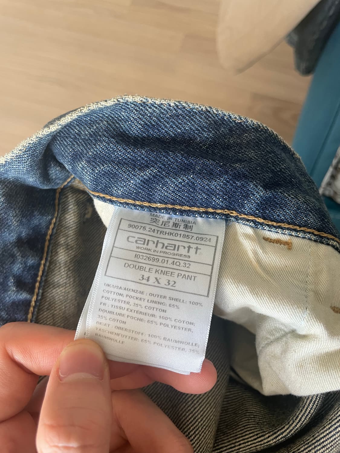 칼하트 더블니 W34 L32 상품이미지3