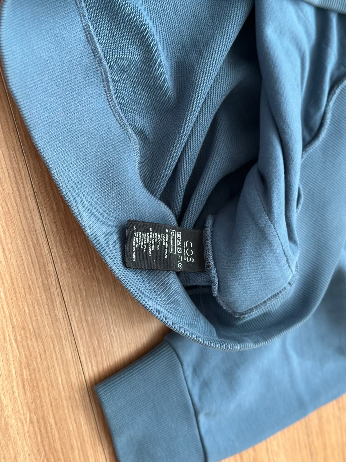 [COS]코스 코튼저지 후드 /스카이블루 M 상품이미지4