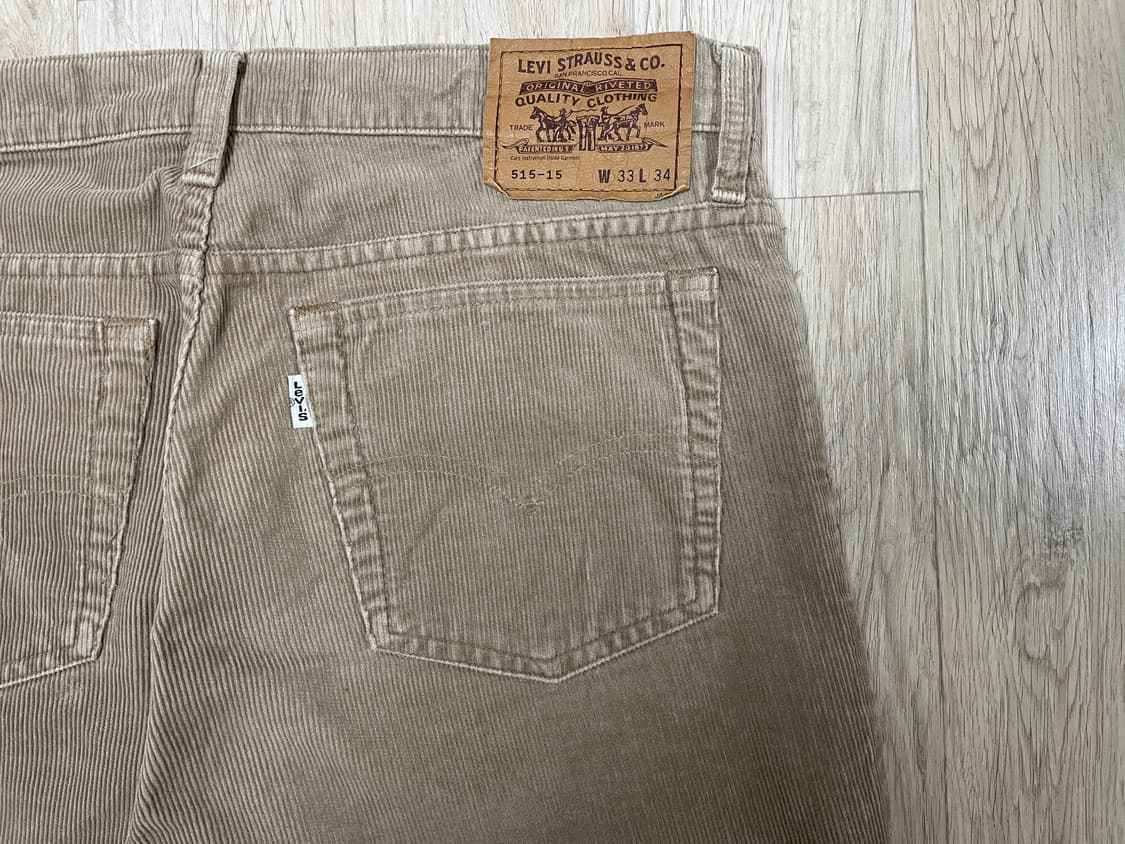 33) 90s 리바이스 515 코듀로이 팬츠(일본제)민트급(RRL&LVC 상품이미지9