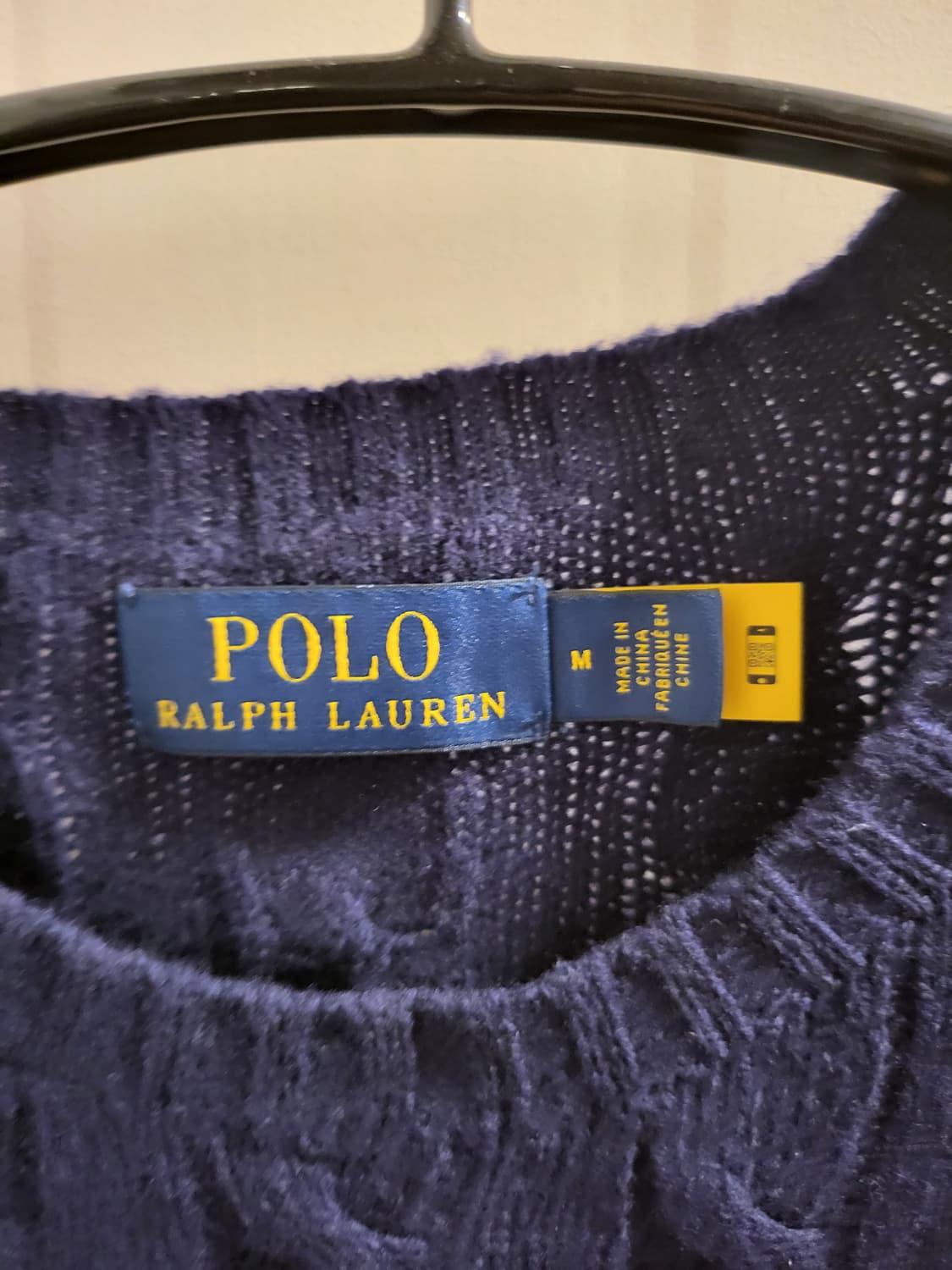 폴로 랄프로렌 네이비 케이블 니트 m 상품이미지4