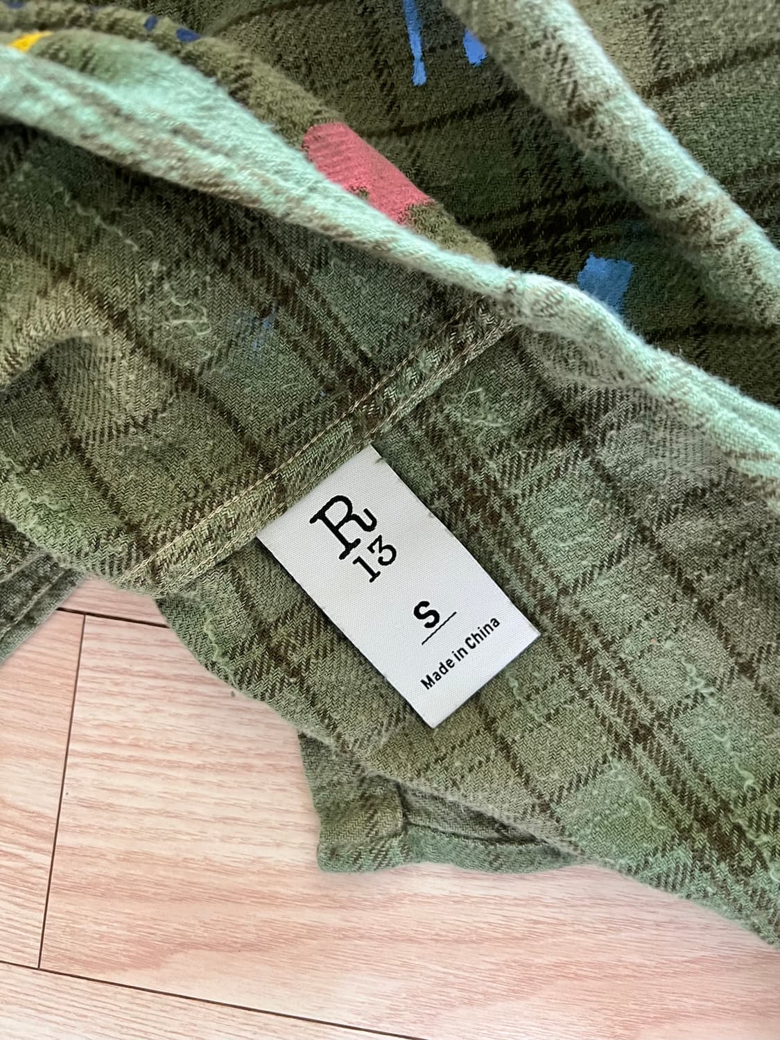 에크루 r13 체크셔츠 25ss 상품이미지6