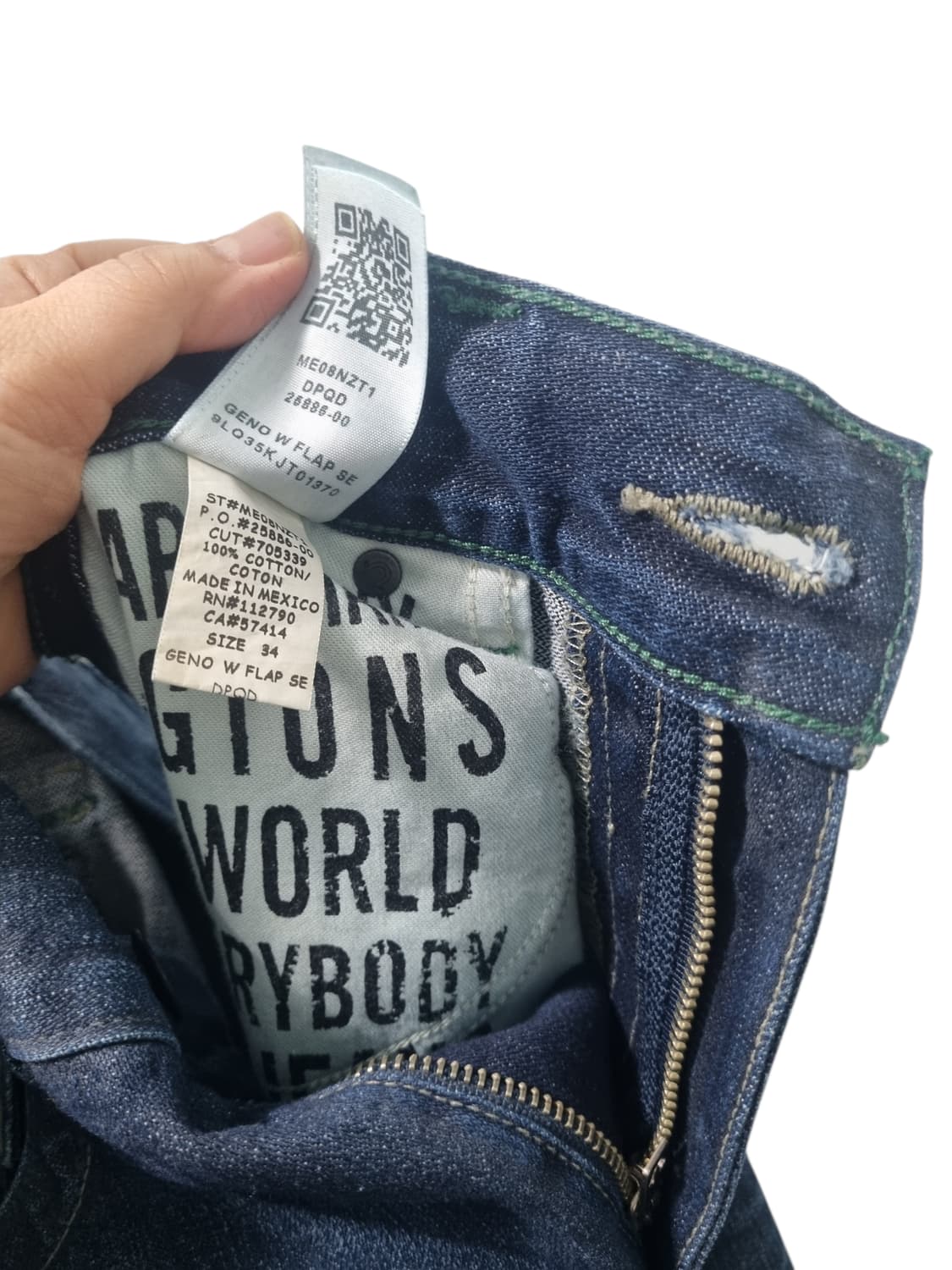 트루릴리젼 GENO 릴렉스 슬림 데님 청바지 34 상품이미지5