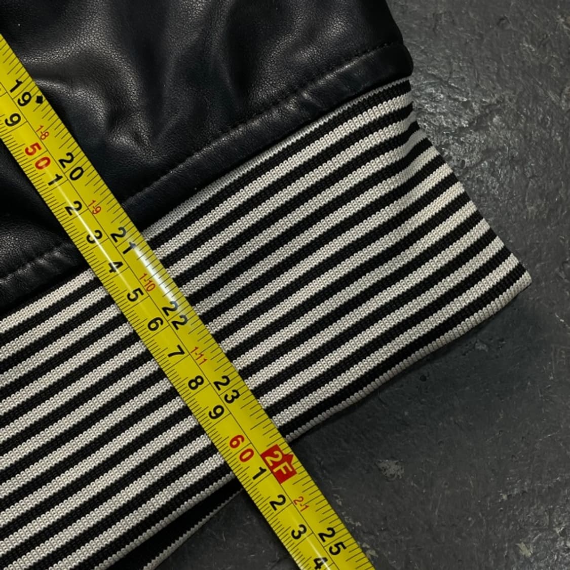 100 파르티멘토 배색 레더 자켓 상품이미지7